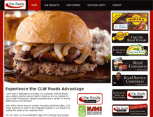 Tablet Screenshot of clwfoods.com